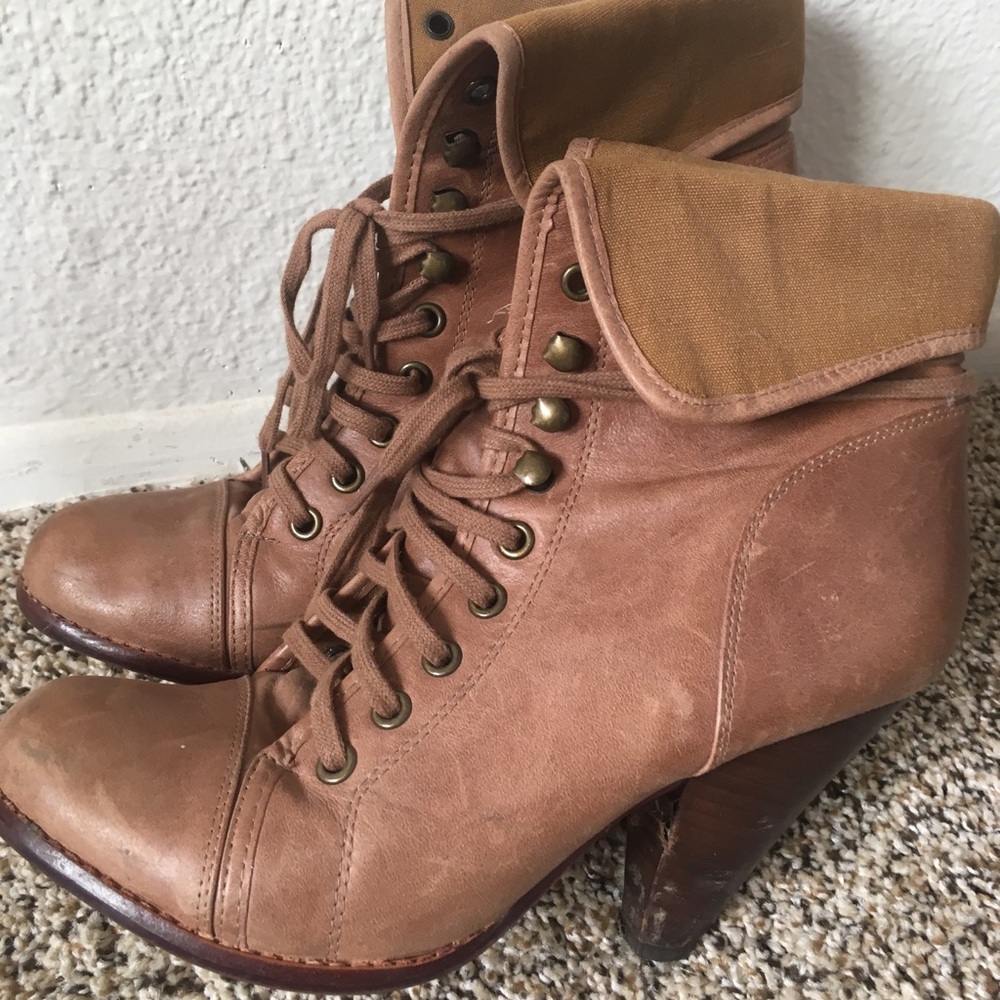 Brown Aldo booties
